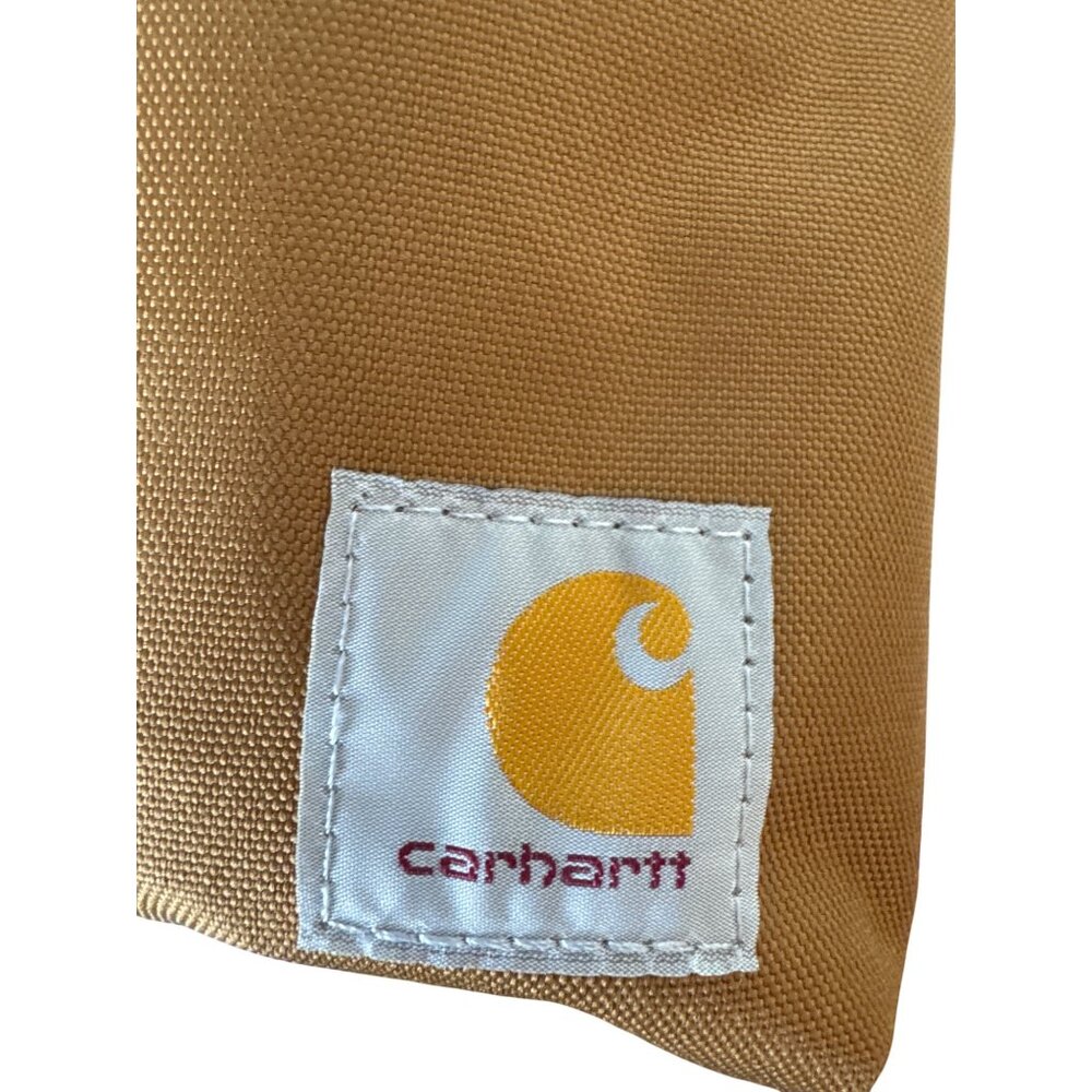 Carhartt Duffel Bag Brown Durable Water-Resistant Nylon Adjustable Strap Packabl - Picture 5 of 10